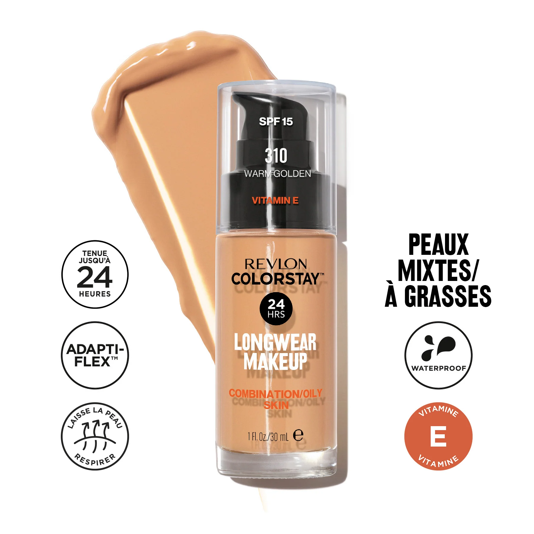 Fond de Teint ColorStay™ Peaux Mixtes/Grasses SPF 15 - Image 27
