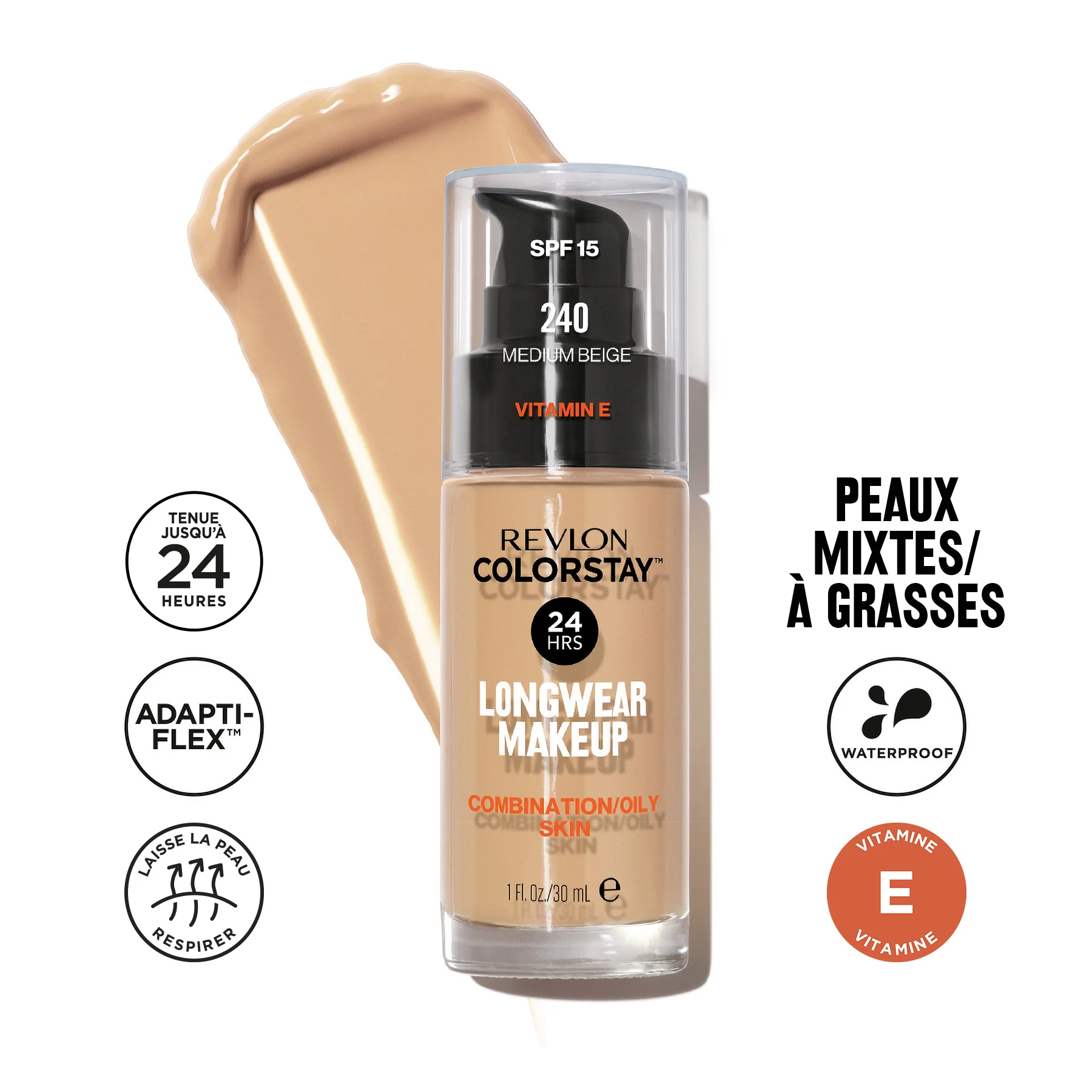 Fond de Teint ColorStay™ Peaux Mixtes/Grasses SPF 15 - Image 29