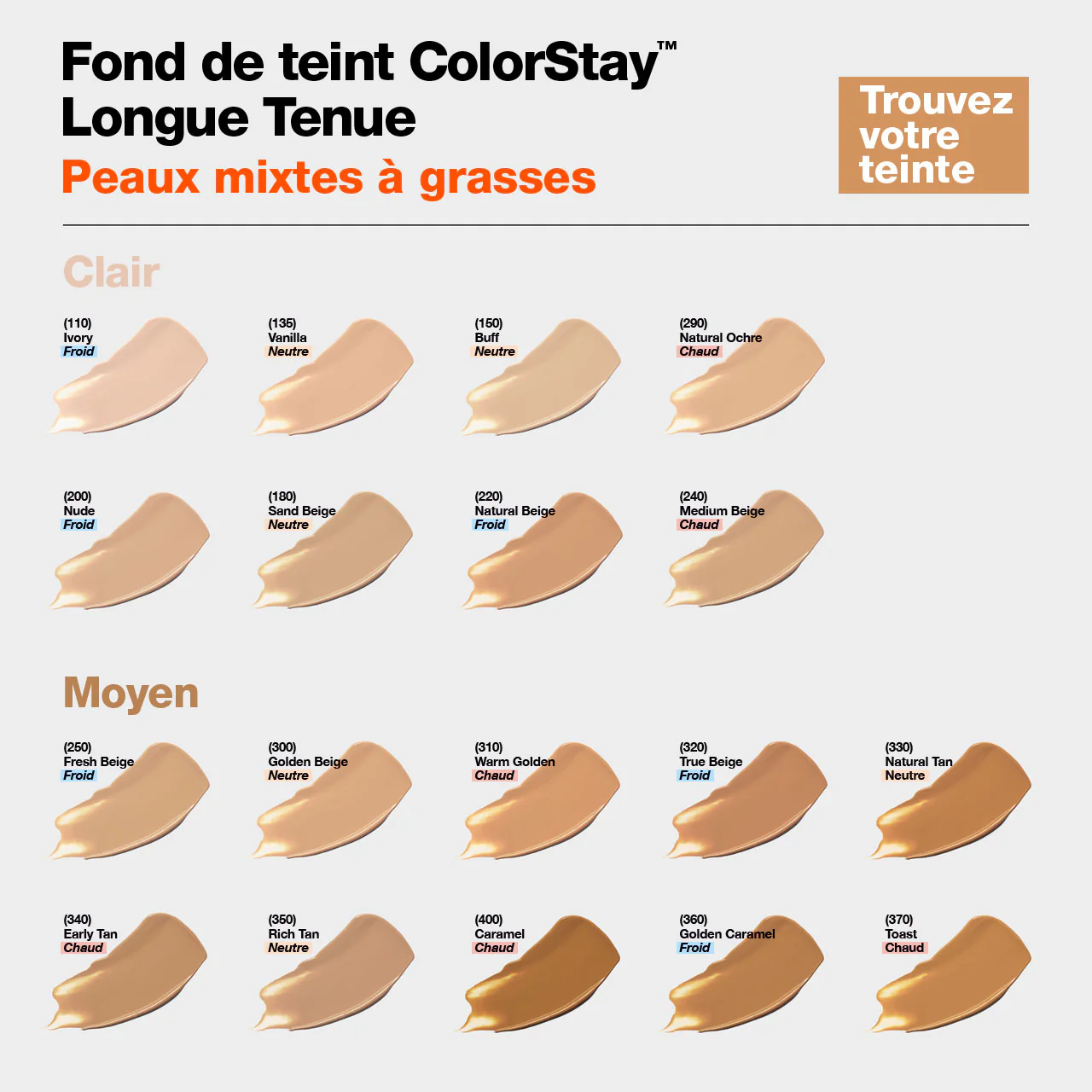Fond de Teint ColorStay™ Peaux Mixtes/Grasses SPF 15 - Image 56