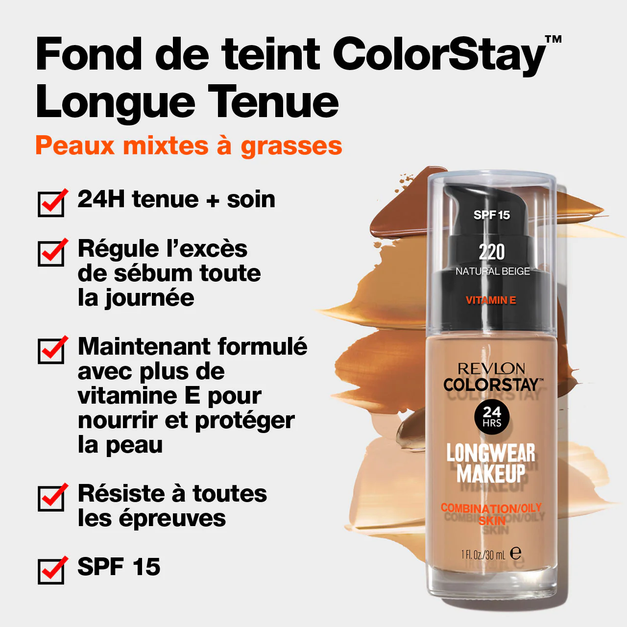 Fond de Teint ColorStay™ Peaux Mixtes/Grasses SPF 15 - Image 58